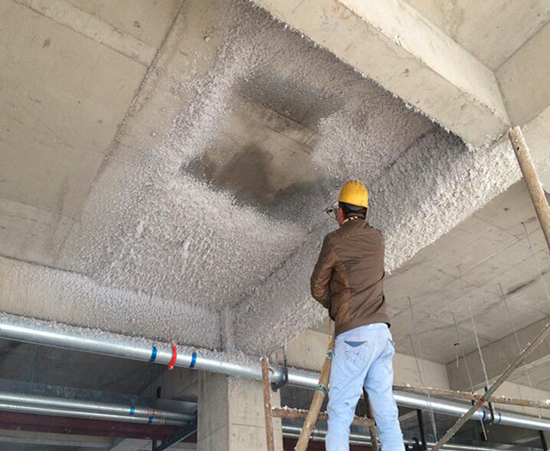 停车场无机纤维喷涂